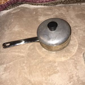 Metro stainless steel saucepan with lid 5”D 3”H